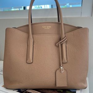 Kate Spade l Margaux satchel  large light fawn